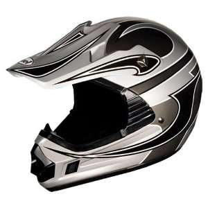  Fuel JX3 Silver Large and Extra Large Youth Helmet Sports 