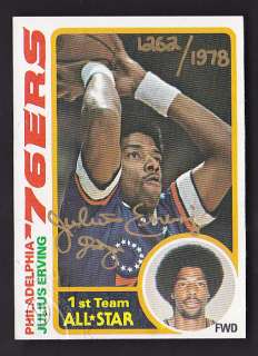 with this Beautiful 1978 79 Topps BuyBack Autograph of Julius Erving 