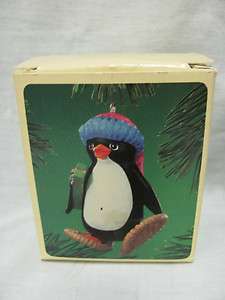 Hallmark Keepsake Christmas Ornament in Box Snowshoe Penguin 1984 