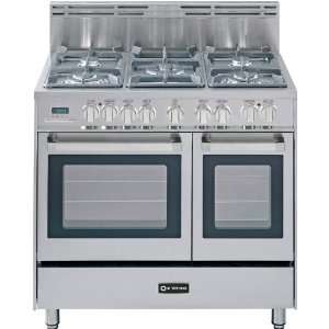  36 Double Oven Dual Fuel Range 5 Sealed Gas Burners 2.4 