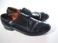 Vintage Walk Over Black Leather Oxford Dress Shoes Mens 13E 13 E Wide 