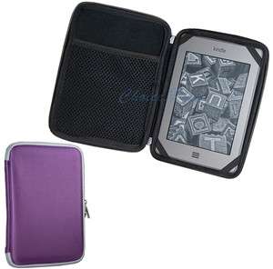   Purple Cover Case EVA Pouch For  Kindle Touch Reader 3G WiFi
