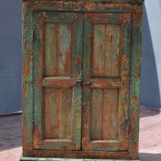   Traditional Old Wood Distressed Rustic Kitchen Storage Cabinet NEW