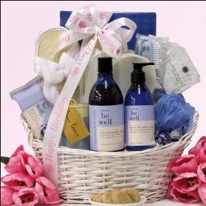 Be Well Lavender Vanilla Spa Pleasures Birthday Spa Gift Basket