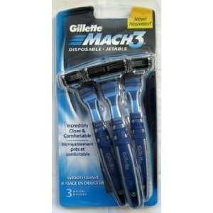  Gillette Mach 3 disposable jetable 3 Razors Everything 