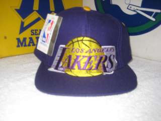 Vtg NBA LA Los Angeles Lakers Kobe Bryant Shaq 1990 AJD Kings Snapback 