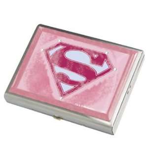   SuperGirl Pink Jeweled Medium Metal Box *SALE*
