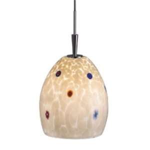   Lamp Ali Jack Pendant for Canopies with Bianco Glass Shade Oil Rubbed