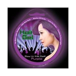  Iglow Temporary Glow in the Dark Hair Gel (Purple 