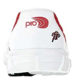 Ohio State Buckeye White/Red PIRO Tennis Shoes+MESH Backpack+Temp 