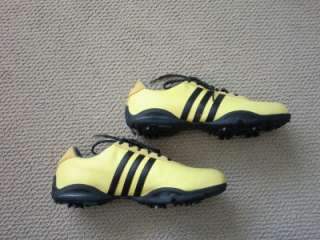 NWOB Womens Yellow Leather & Suede Adidas Z traxion Golf Shoes Sz 9 