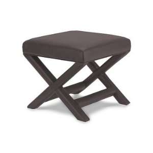 Williams Sonoma Home X Based Stool, Luxe Velvet, Pewter  