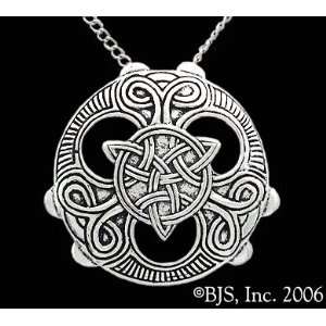   Gold Sun Circle, 20 Silver Box Chain, Celtic Jewelry, 14 k White Gold