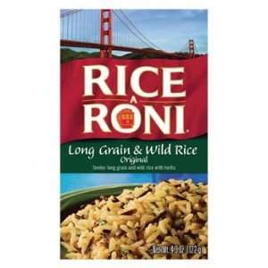Rice A Roni Long Grain & Wild Rice Original 4.3 oz (Pack of 12 