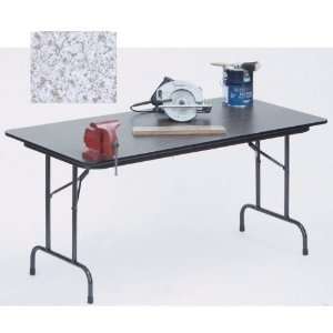   Top Folding Tables   Fixed Height   Gray Granite