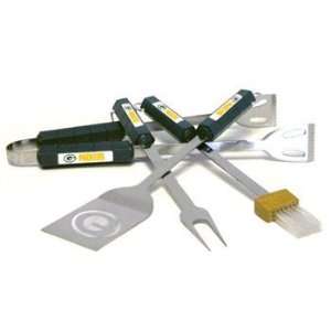  Green Bay Packers Nfl 4 Piece Barbque Set By Motorhead 