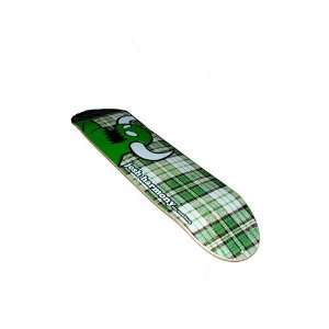  Toy Machine Josh Harmony Green Plaid 8.25 Skateboard Deck 