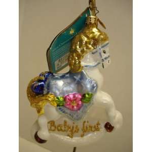  Christopher Radko 5 Pony Joyful 2006 Blue Ornament