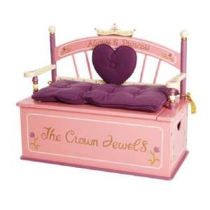 Levels of Discovery PRINCESS Toy Box BENCH SEAT STORAGE  