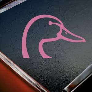  Duck Head Die Pink Decal Hunting Car Truck Window Pink 
