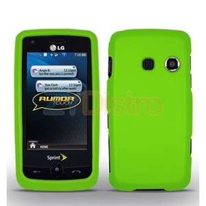 Green Hard Case Cover for LG Rumor Touch LN510 Phone  