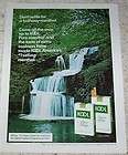 1976 advertising   KOOL Cigarettes  waterfall Vintage t