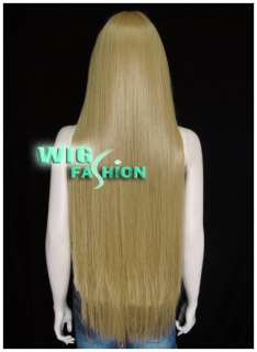 New Fashion Long Straight Light Brown Hair Wig With Long Bangs  