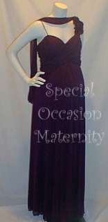 New Long Purple Maternity Wedding Dress SMALL Bridesmaids Dresses 