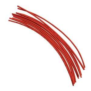 10pc Heat Shrink Tubing 1/8 Red Automotive