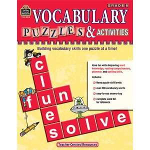   CREATED RESOURCES VOCABULARY PUZZLES & ACTIVITIES GR6 