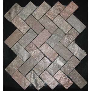    Sedona Ice Tumbled Herringbone 1x3 Pattern