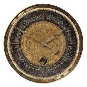  Timeworks Leonardo Collection Wall Clock, Script, Black 