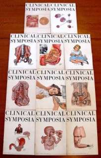 Lot of 11 Ciba Clinical Symposia Magazines 1959 1962  