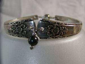   Silver Plated Spoon Bracelet  Antique Magnetic Clasp 5057 Size 7   8