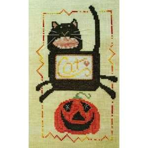  Pumpkin Kat   Cross Stitch Pattern Arts, Crafts & Sewing