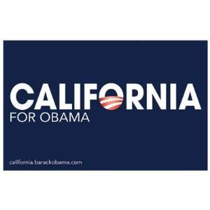  Barack Obama   (California for Obama) Campaign Poster 