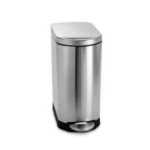  simplehuman Slim Step Can, Brushed Stainless Steel, 30L 