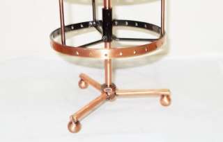 Revolving earring metal display rotates 360 degrees, it keeps jewelry 