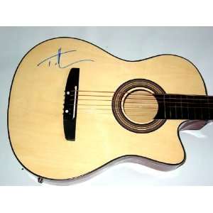 Tim McGraw Autographed Signed Acoustic Guitar & Video Proof