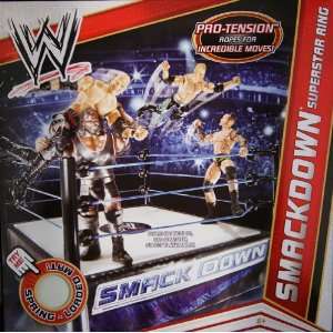  WWE SMACKDOWN SUPERSTAR TOY WRESTLING RING ACTION PLAYSET 