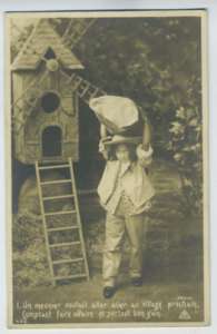 Windmill Miller Child 1900 Photo postcard lot SET of 10  