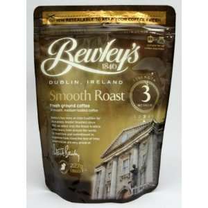 Bewleys Smooth Roast Medium Ground Arabica Coffee, 8 Ounce Resealable 