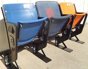 Tiger Stadium seats, 3 seatsTiger Den, Blue & Orange  
