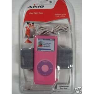  iPod Nano Skin Case w/ Belt Lanyard Armband Pink Gen 2 