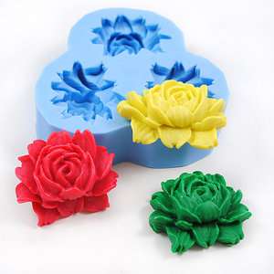   Flower Mold Silicone Mould for Crafts Resin Flower Clay Mold  
