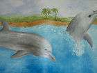 norwall jumping dolphins prepasted wallpaper border expedited shipping 