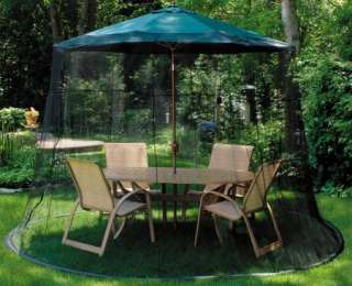 BLACK MOSQUITO POLYESTER NETTING PVC WATER BAG PATIO UMBRELLA OUTDOOR 