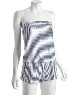 Shoshanna blue and white striped jersey cover upromper