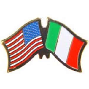  American & Italy Flags Pin 1 Arts, Crafts & Sewing