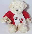   BEAR JINGLE BELLS MUSICAL Christmas Stuffed Plush Teddy Bear NWT